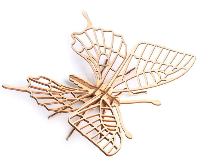 i-CHONY 3D Wooden Insect Puzzle - 6 Piece Set Insect Animal Skeleton Assembly Model Puzzle - DIY Wooden Crafts 3D Puzzle - Wood Toys Gifts for Adults & Teens Birthday Gifts Christmas - Image 4